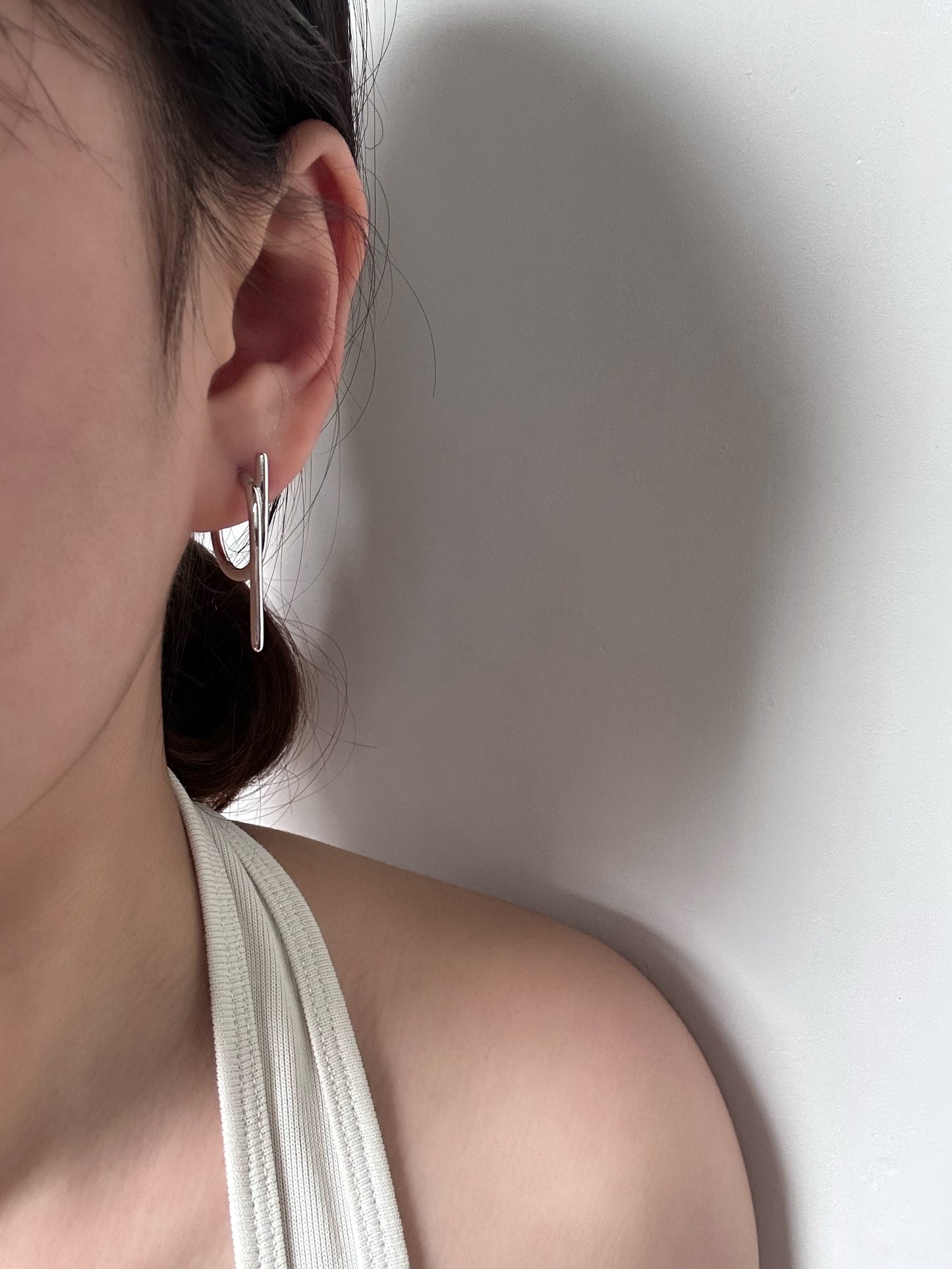 Bar Hoop Earring