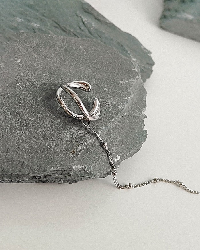 Tethered Moon Ear cuff