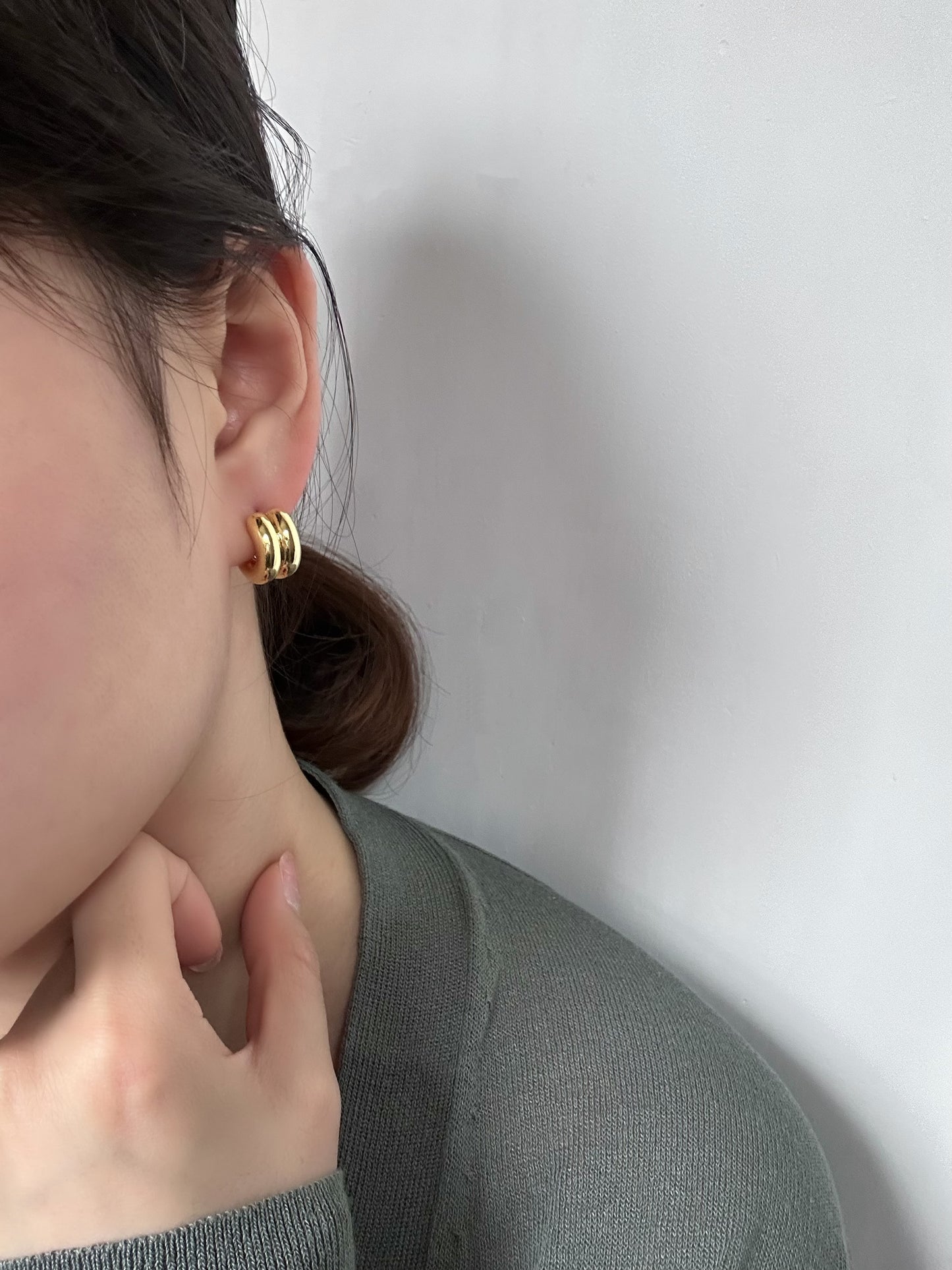 Parallel Hoops Earring