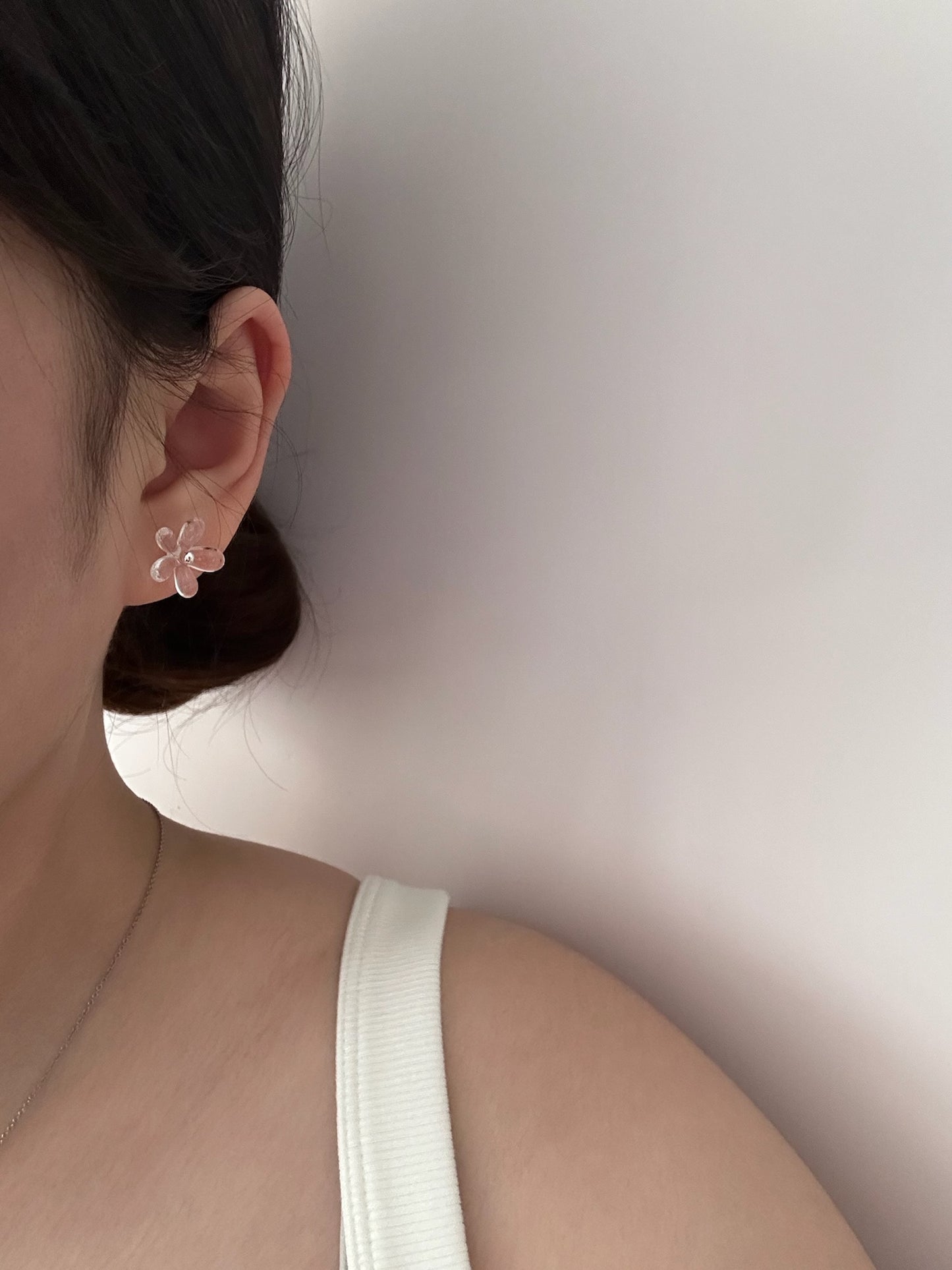 Silver Flora Earring