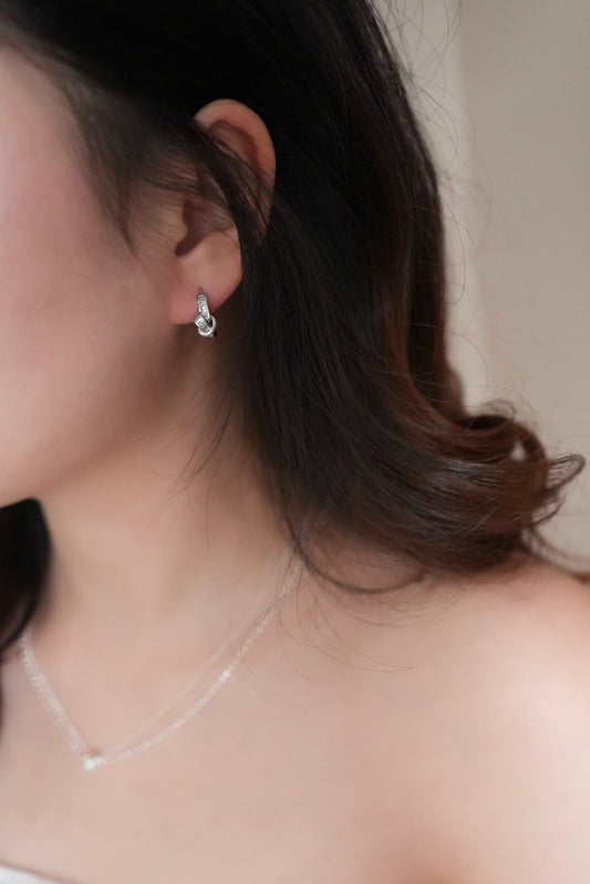 Tied prism earring