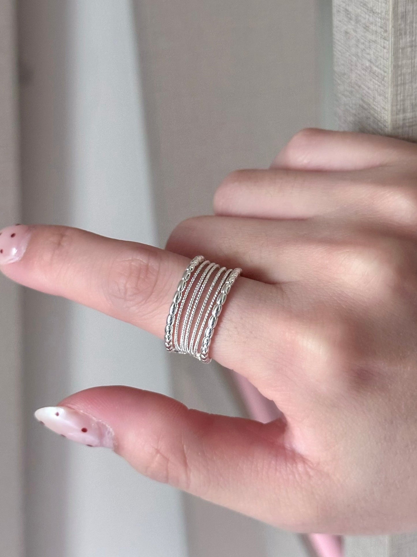 Stacked Bead Ring