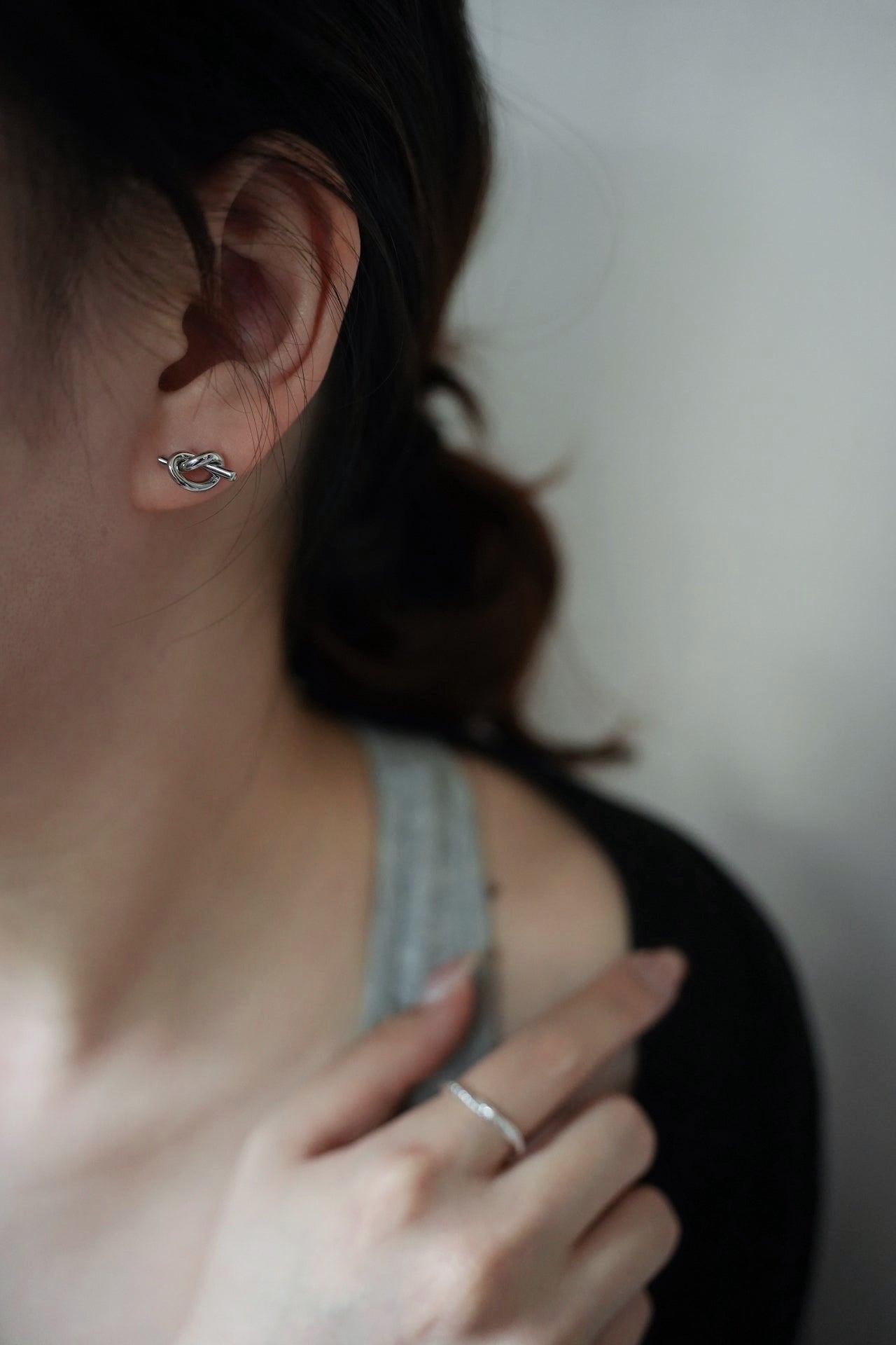Parallel Knot Earring