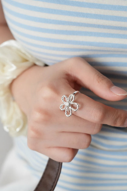 Silver Bloom Ring