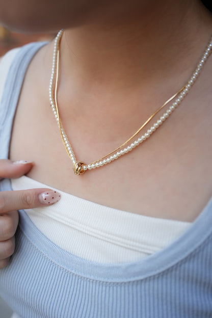 Bound Pearl Necklace