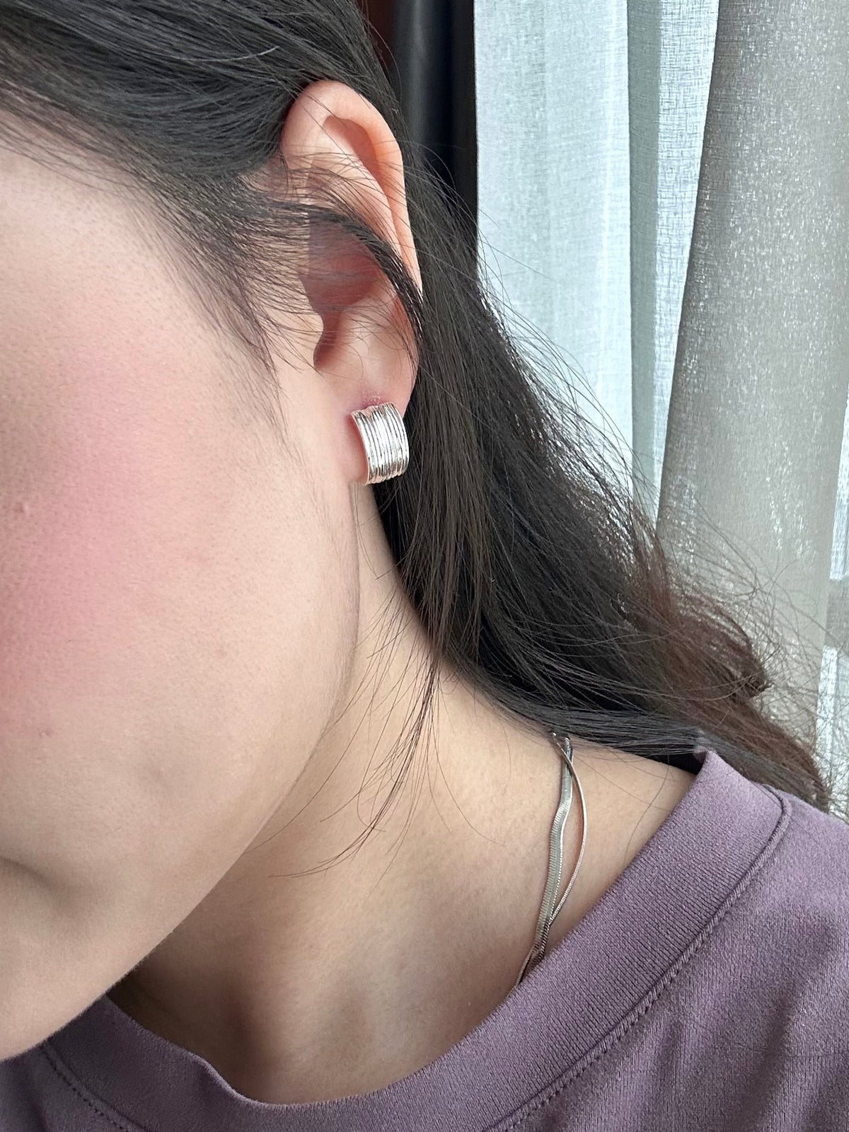 Melted Silk Earring