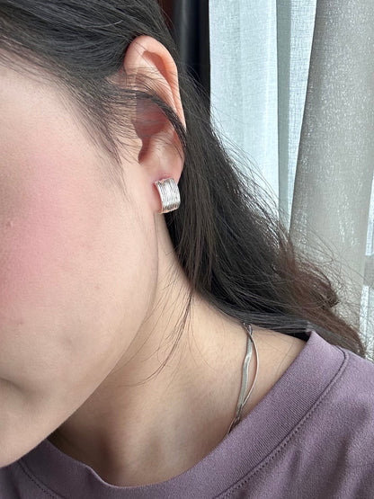 Melted Silk Earring