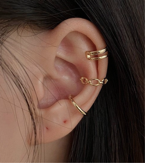 Gleam Stack ear cuff set