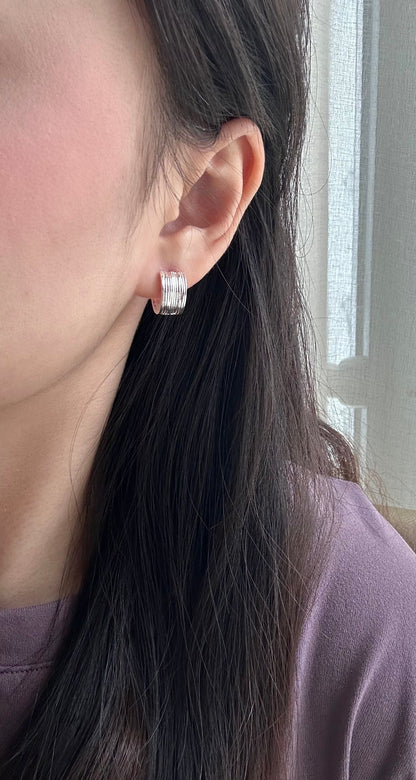 Melted Silk Earring