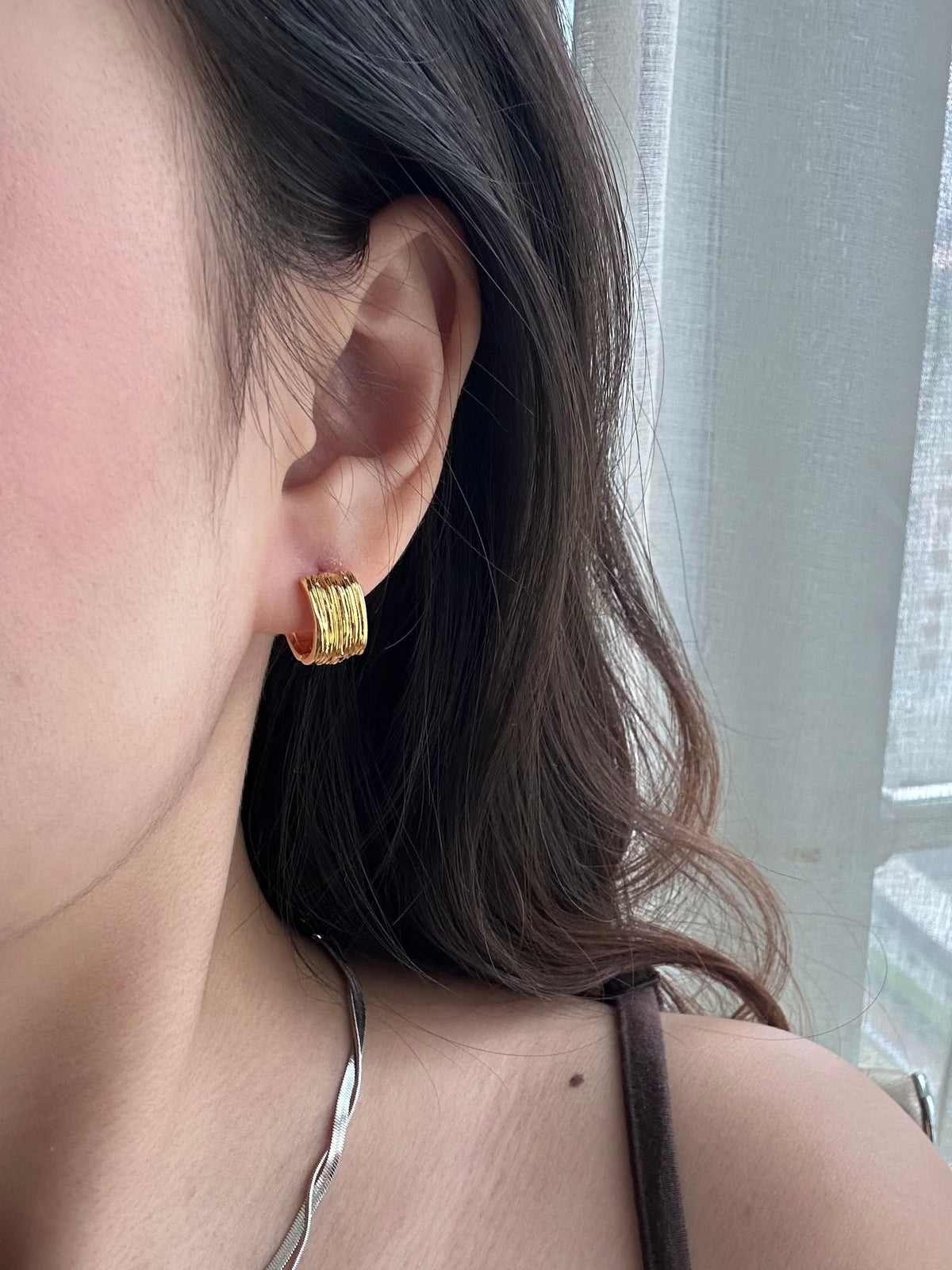 Melted Silk Earring