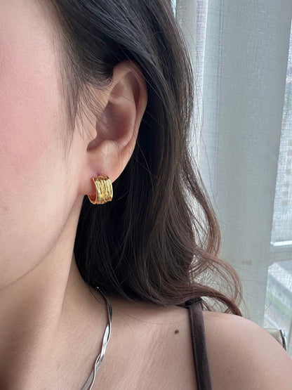 Melted Silk Earring