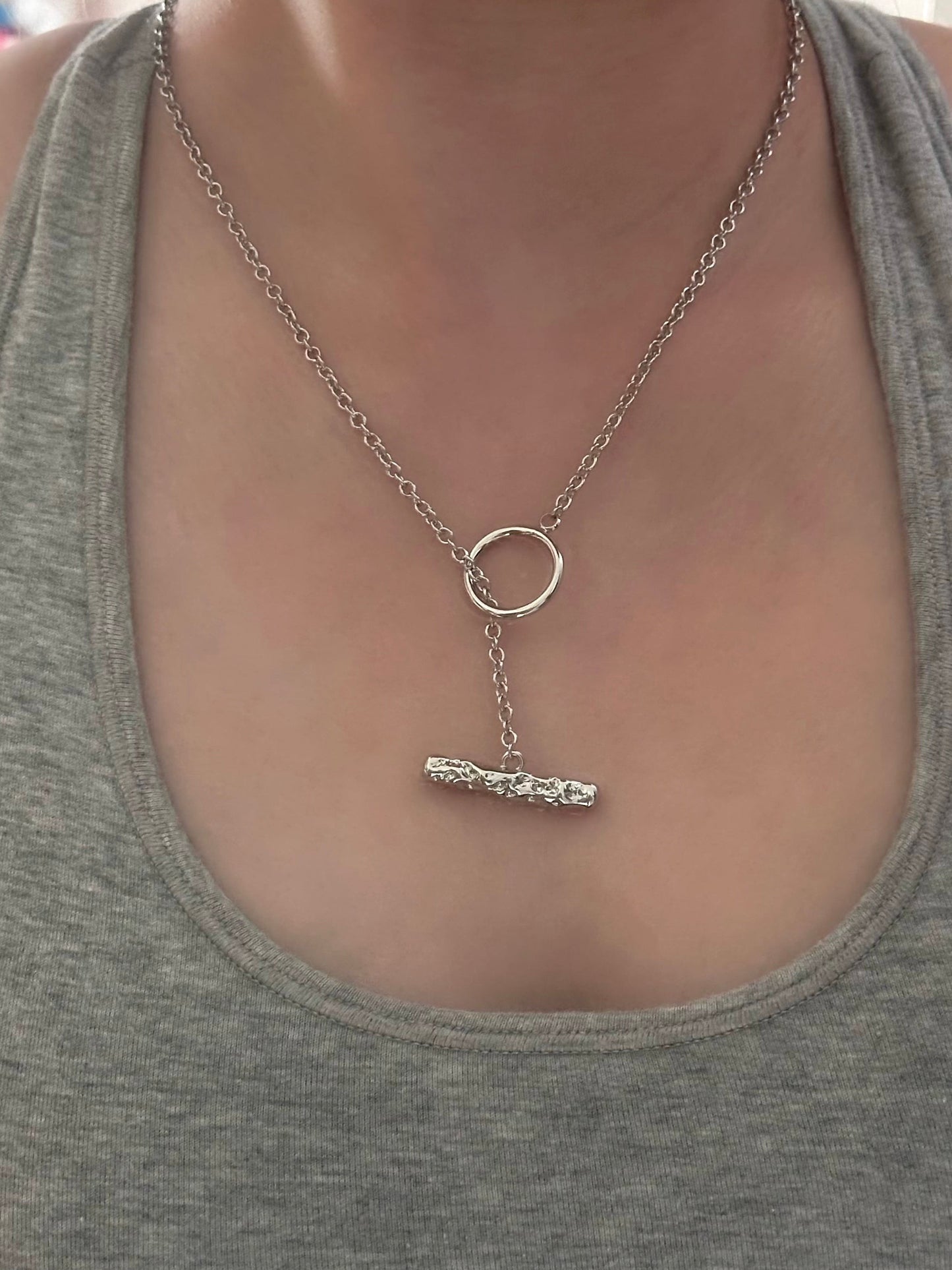 Textured OT Necklace