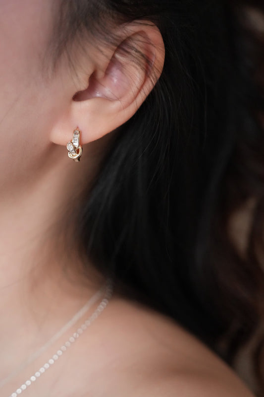 Tied prism earring