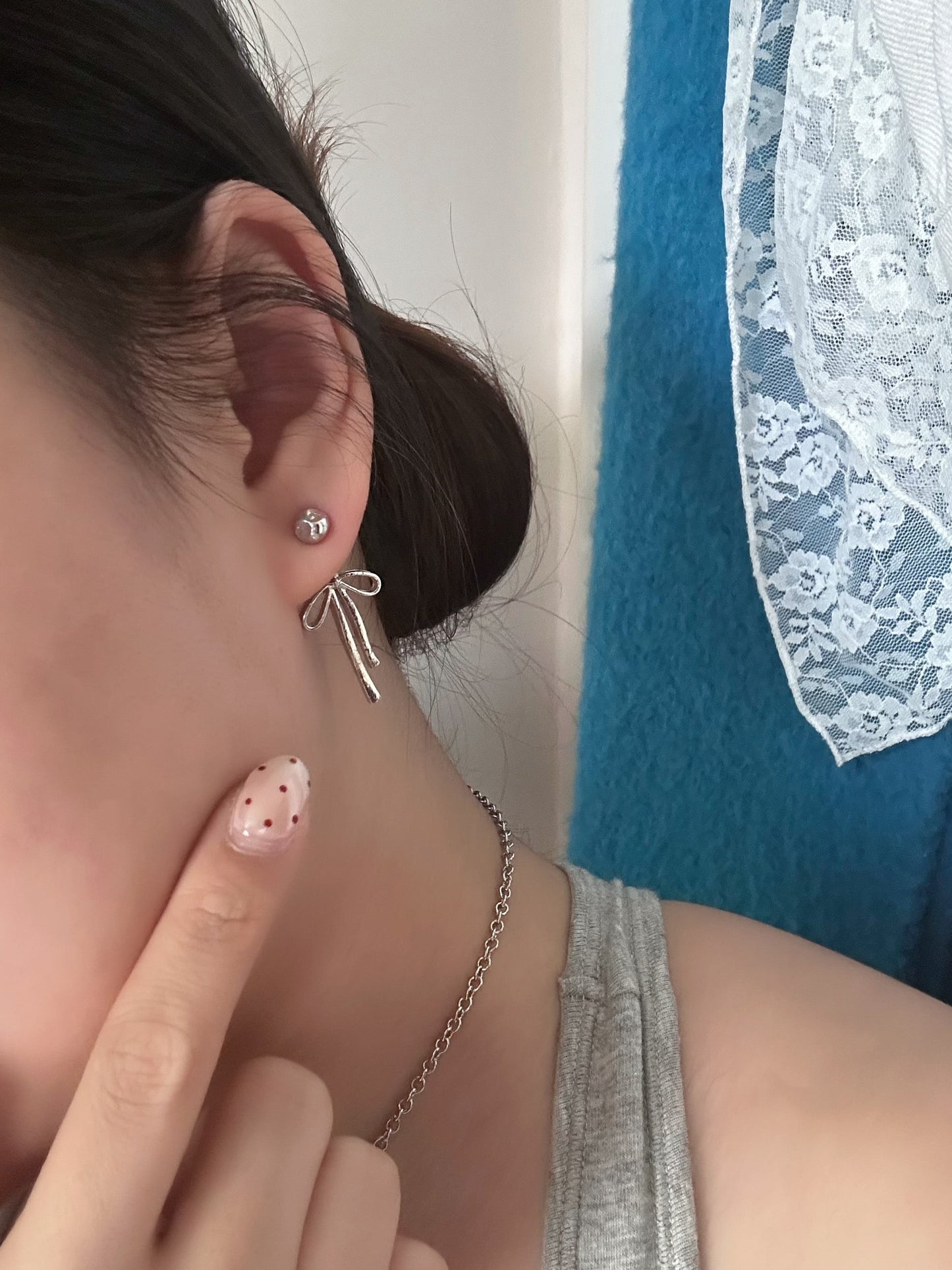 Subtle Bow Earring