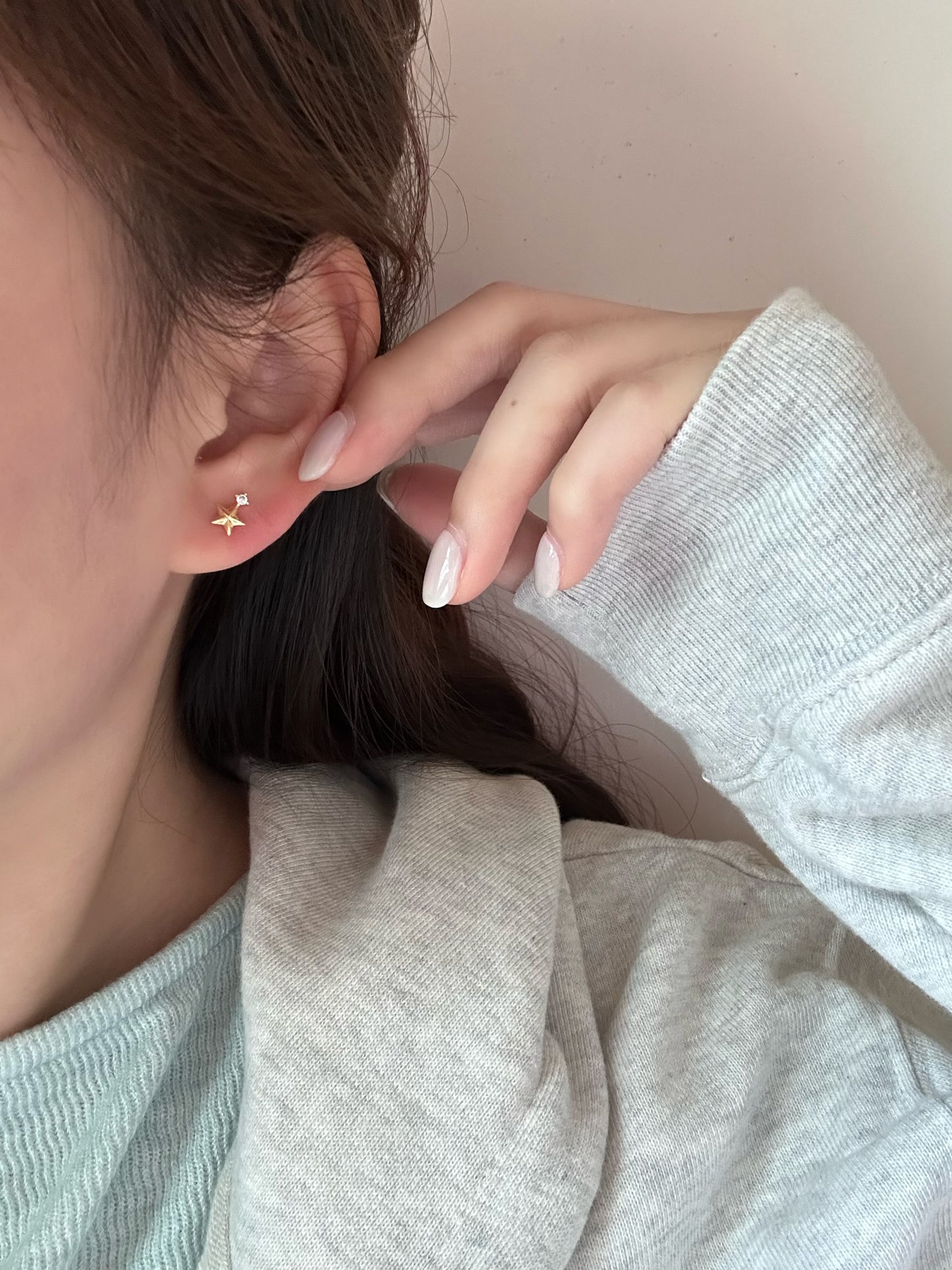 316L Sparkle Star Earring