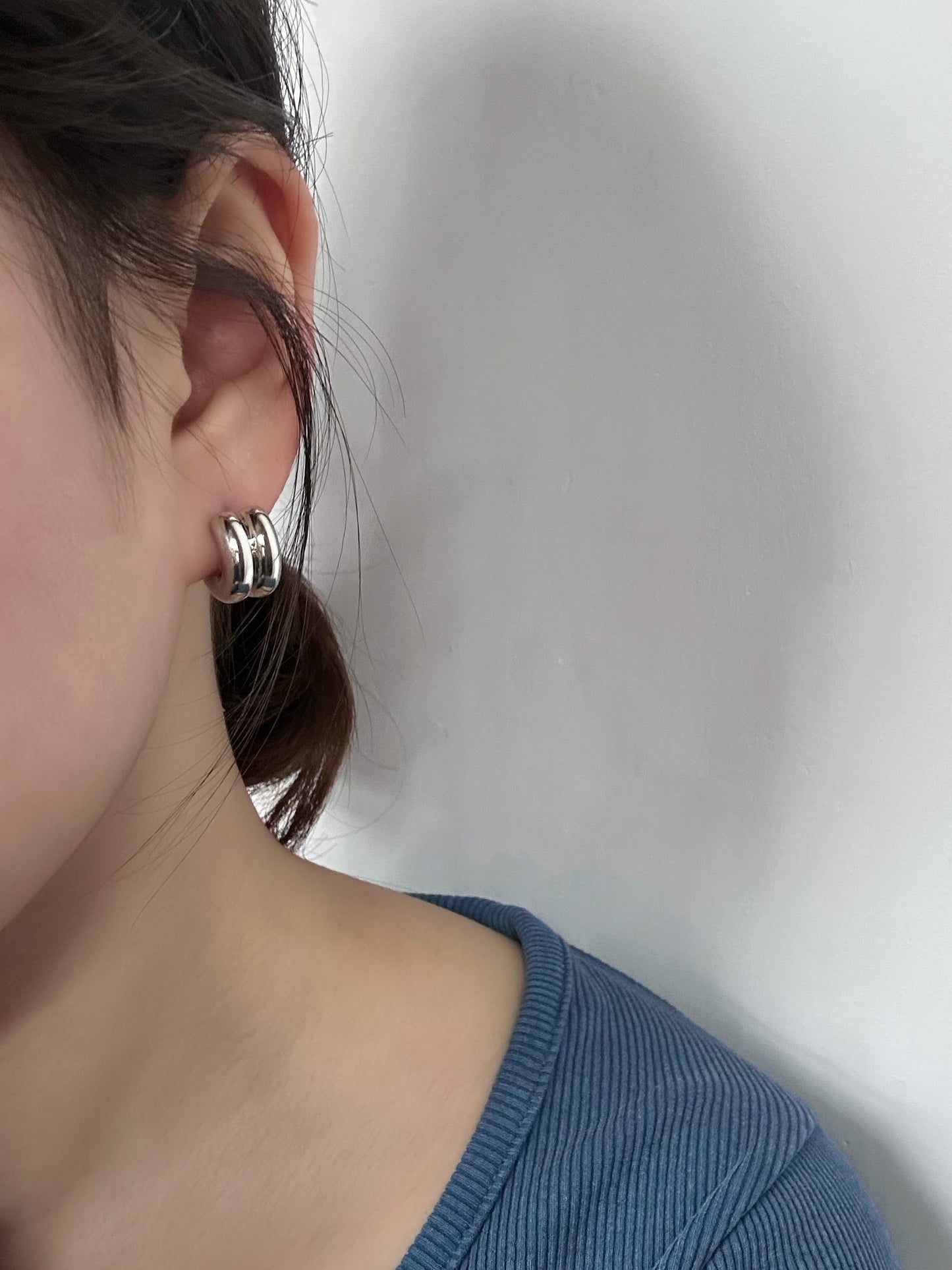 Parallel Hoops Earring