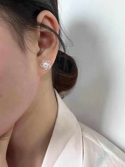 Woven Petal Earring