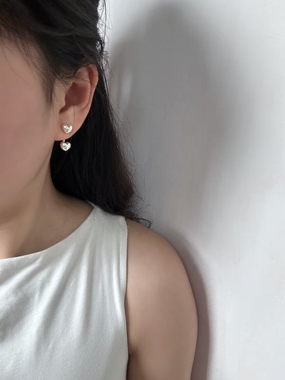 Dual Heart Earring