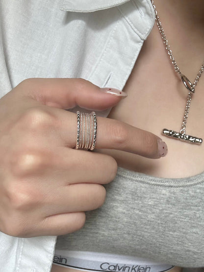 Stacked Bead Ring
