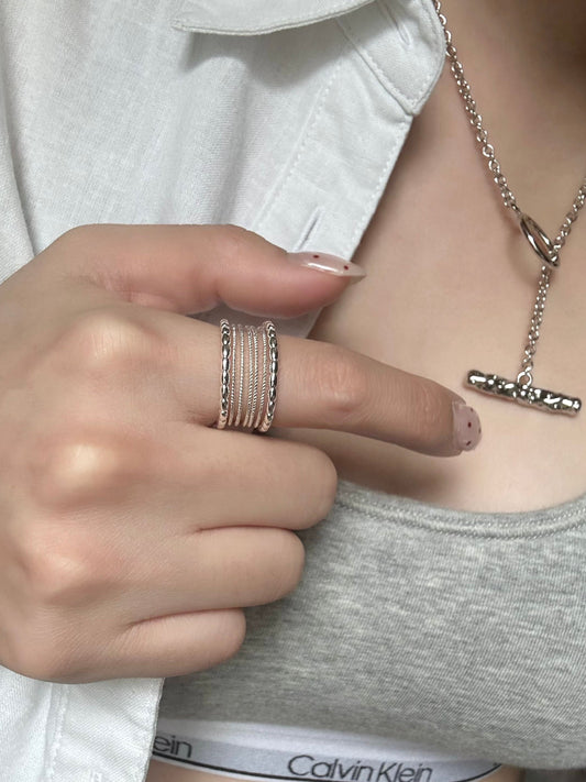 Stacked Bead Ring