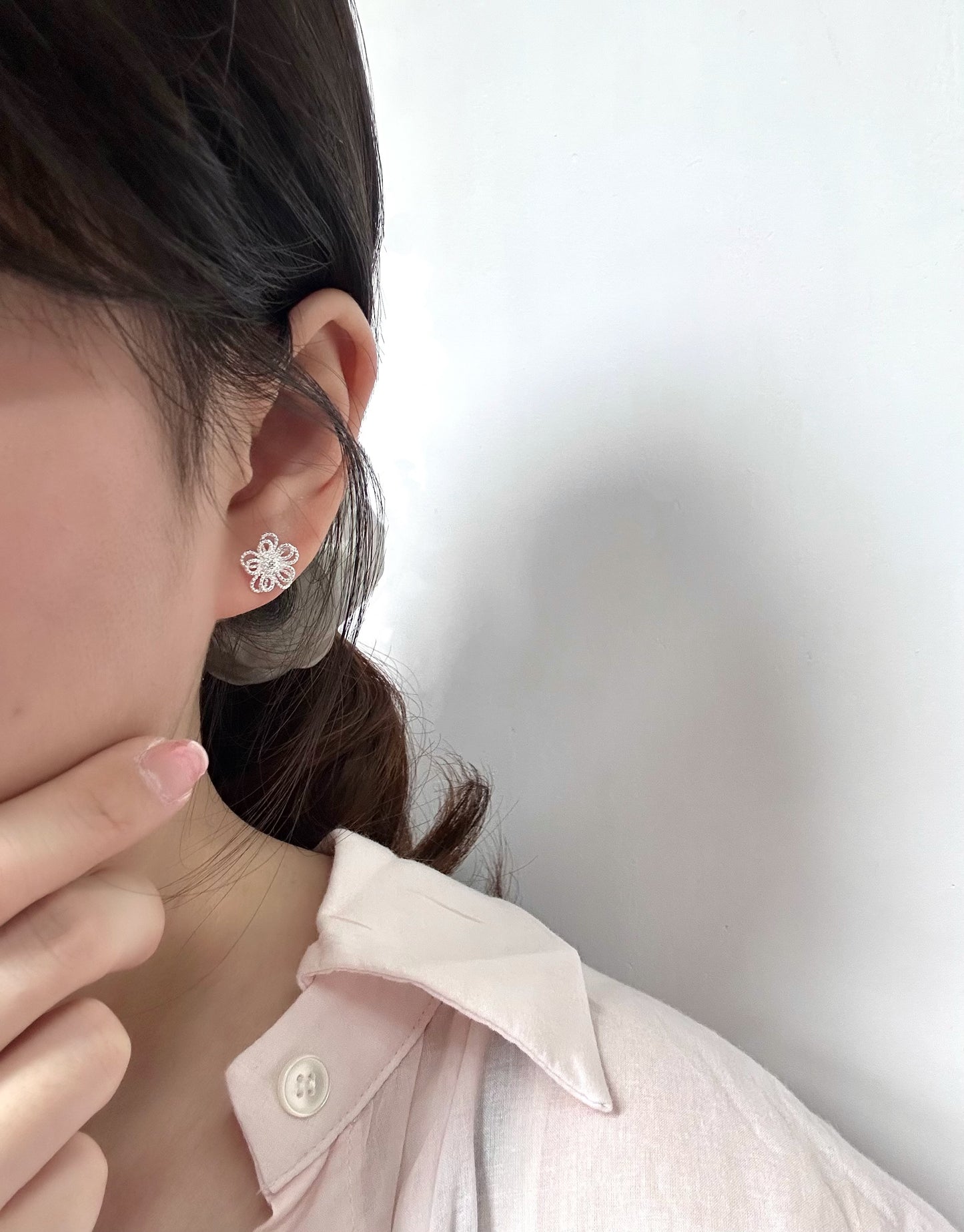 Woven Petal Earring