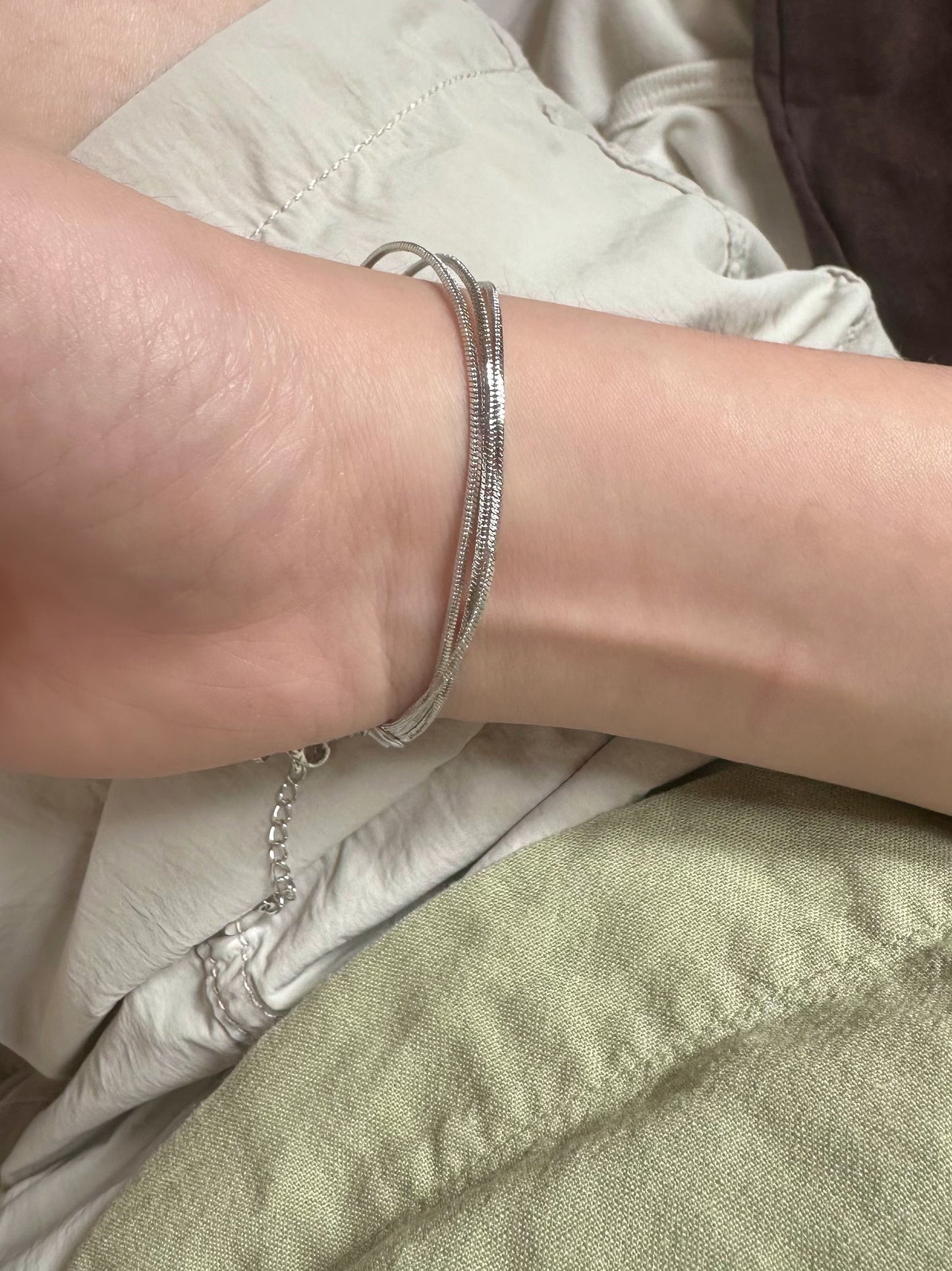 Silver Torrent Bracelet