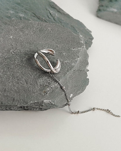 Tethered Moon Ear cuff
