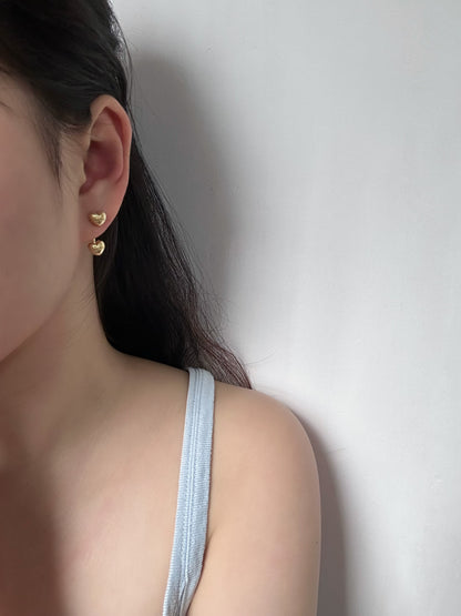 Dual Heart Earring