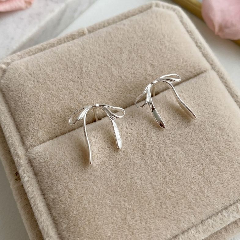 Serene Bow Earring