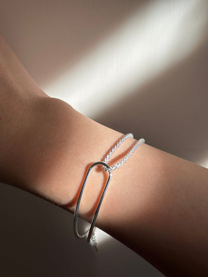 Double Chain Loop Bracelet