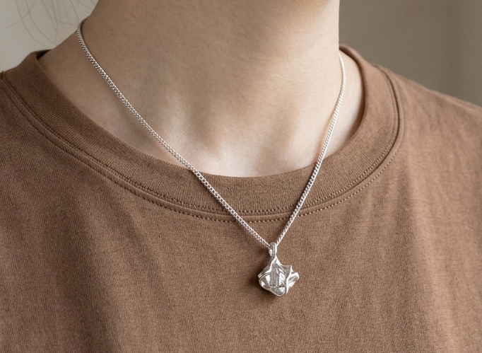 Wrapped gem Necklace