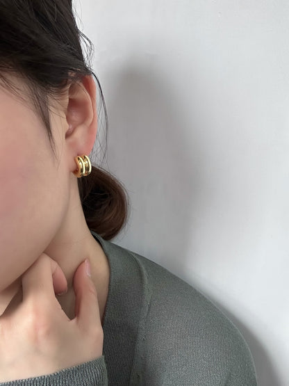 Parallel Hoops Earring