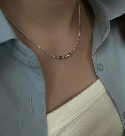 Silver Seed Necklace