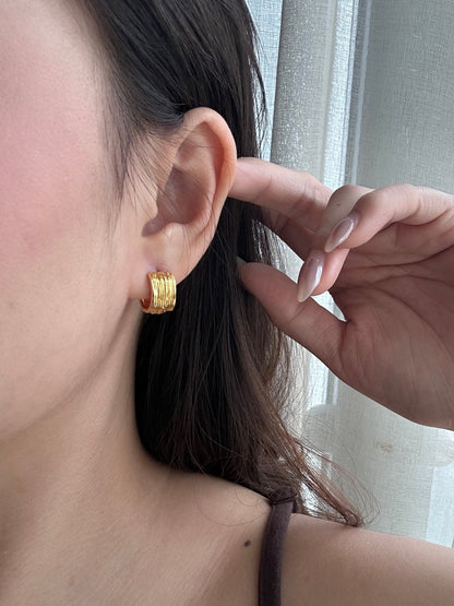 Melted Silk Earring