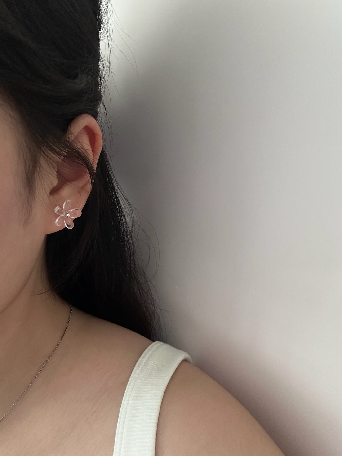 Silver Flora Earring