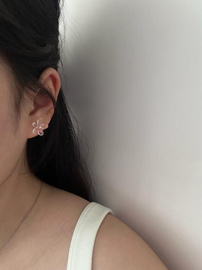 Silver Flora Earring