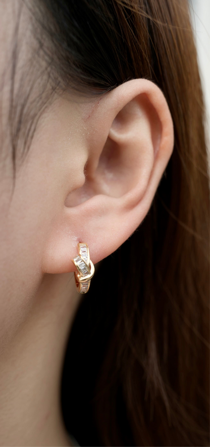 Tied prism earring