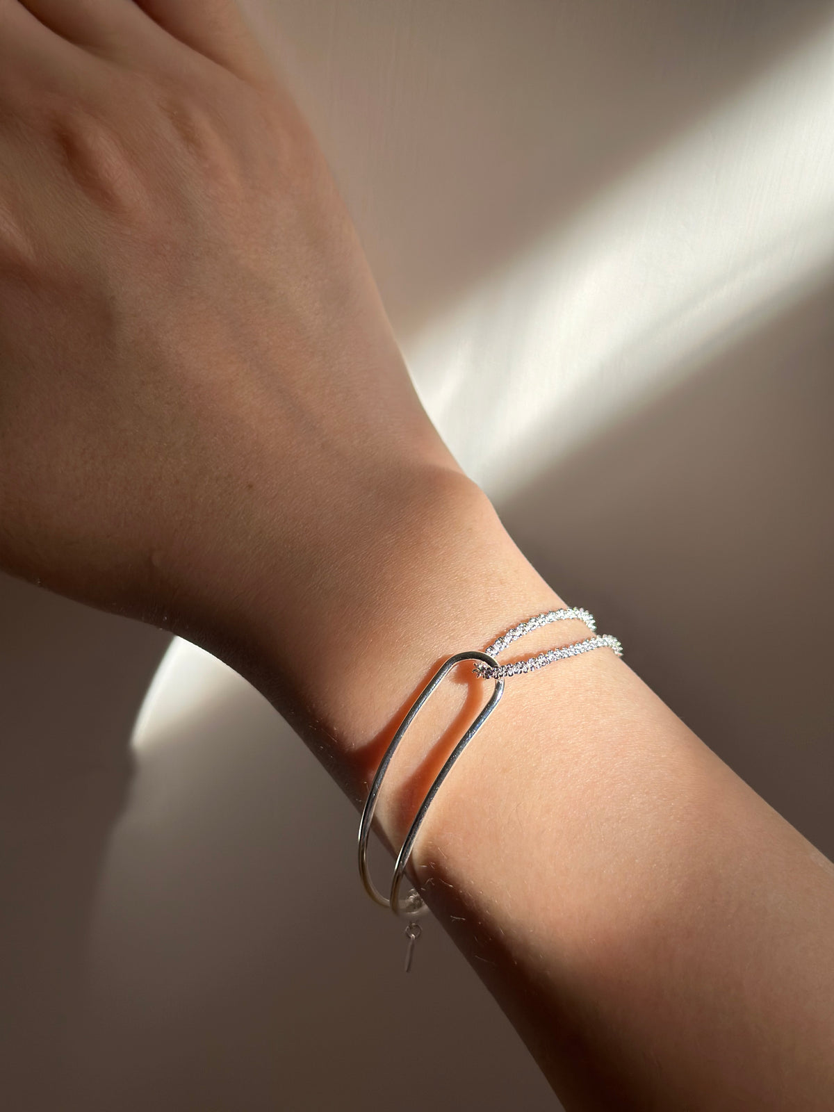 Double Chain Loop Bracelet