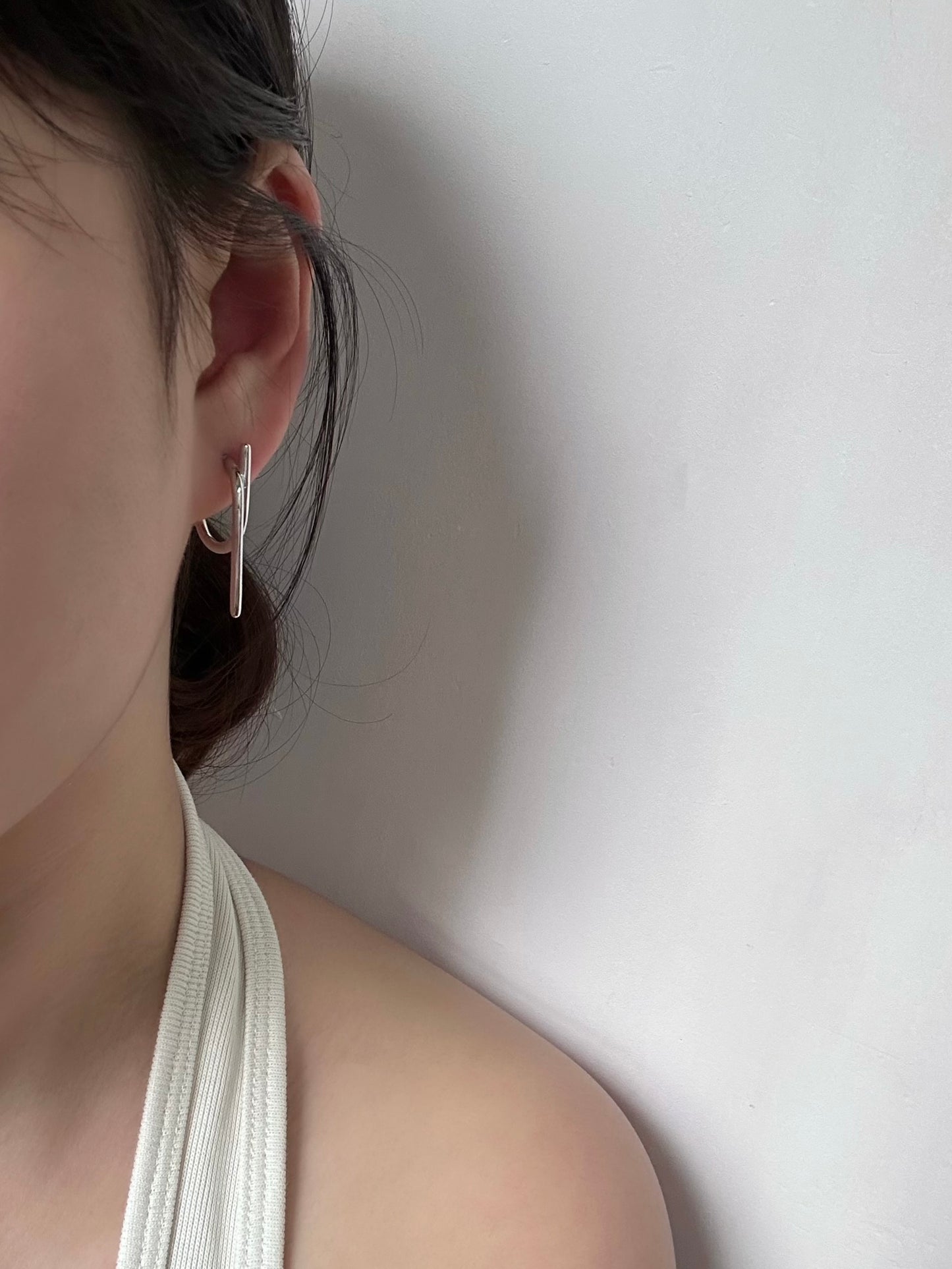 Bar Hoop Earring