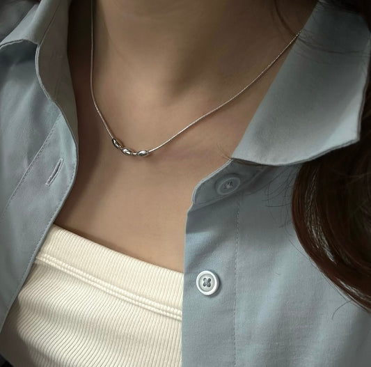 Silver Seed Necklace