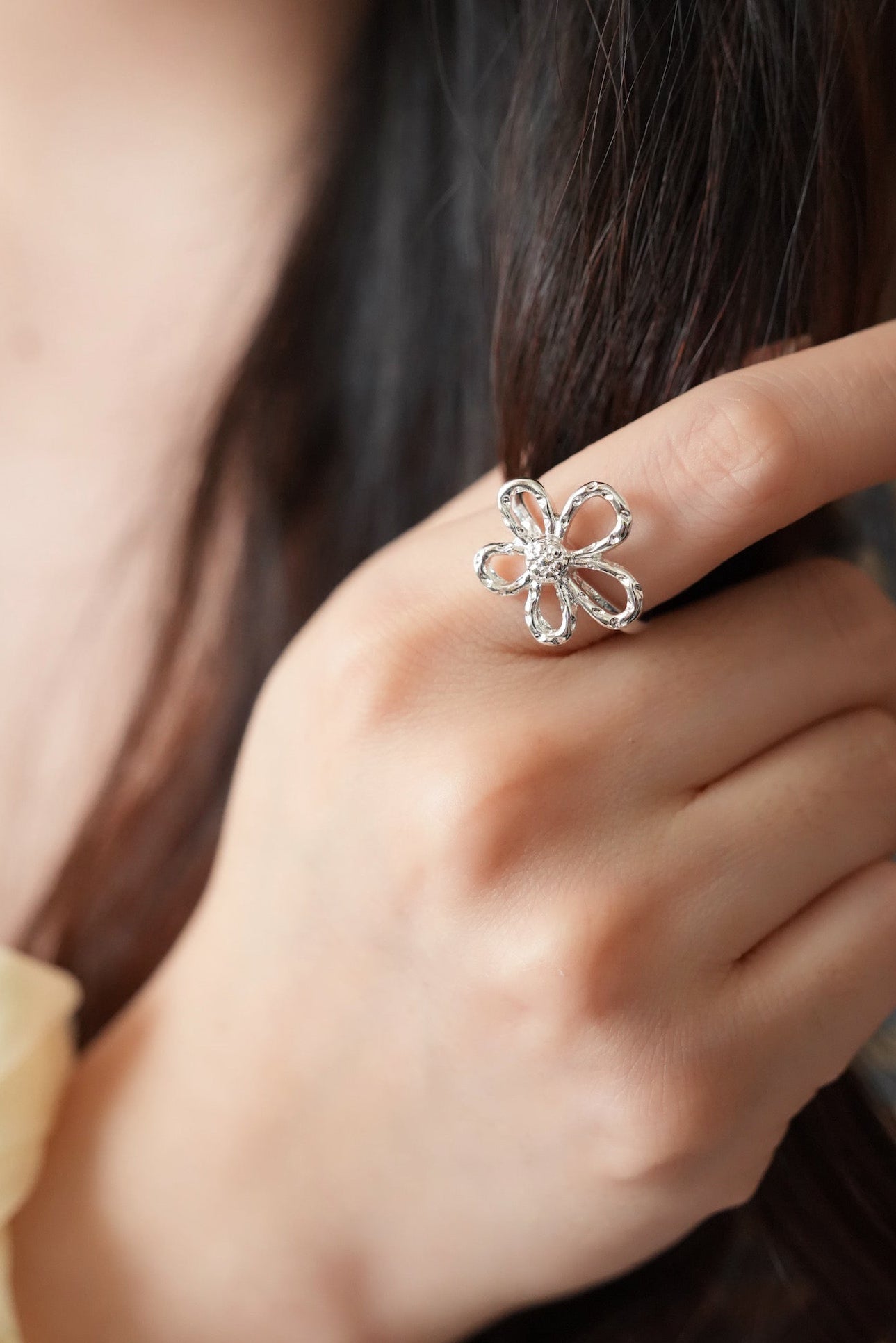Silver Bloom Ring