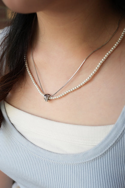 Bound Pearl Necklace