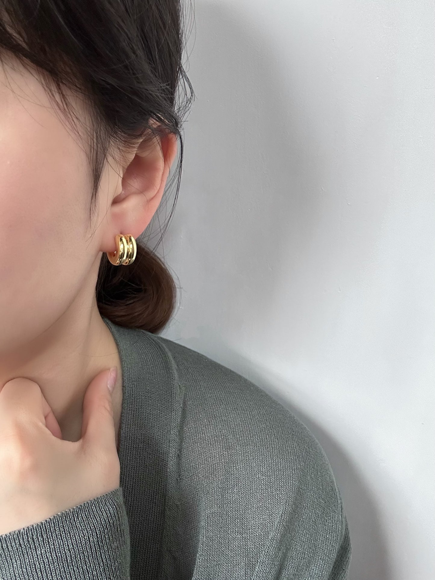 Parallel Hoops Earring