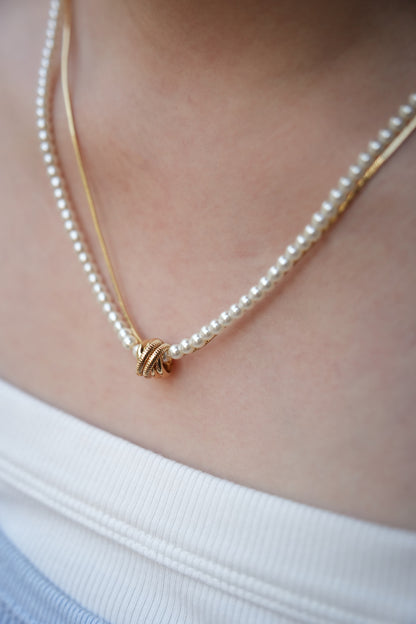 Bound Pearl Necklace