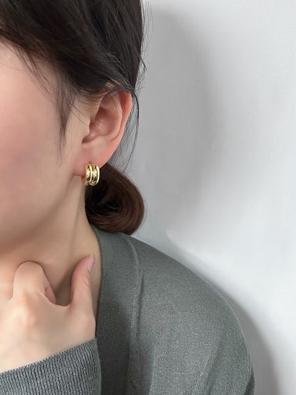Parallel Hoops Earring