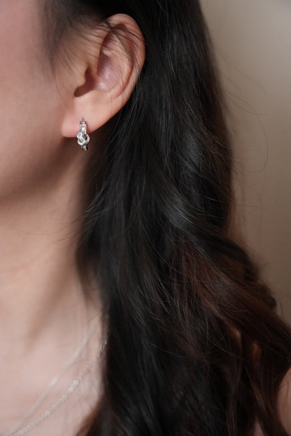 Tied prism earring