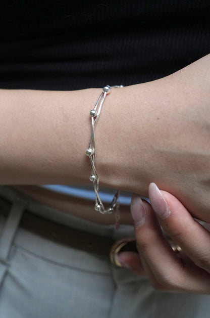 Double layer bracelet