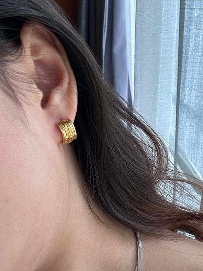 Melted Silk Earring