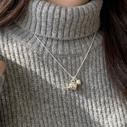 Pearl Marker cup Necklace