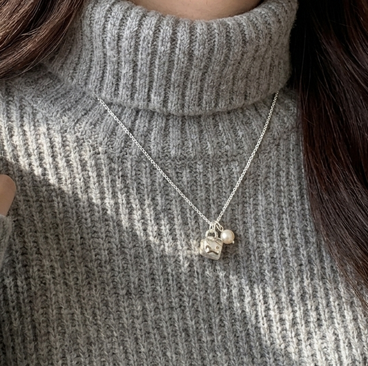 Pearl Marker cup Necklace